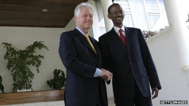 Bill Clinton meets Rwandan President, Paul Kagame